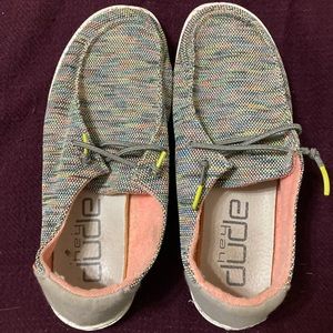 Hey Dude multi-color shoes